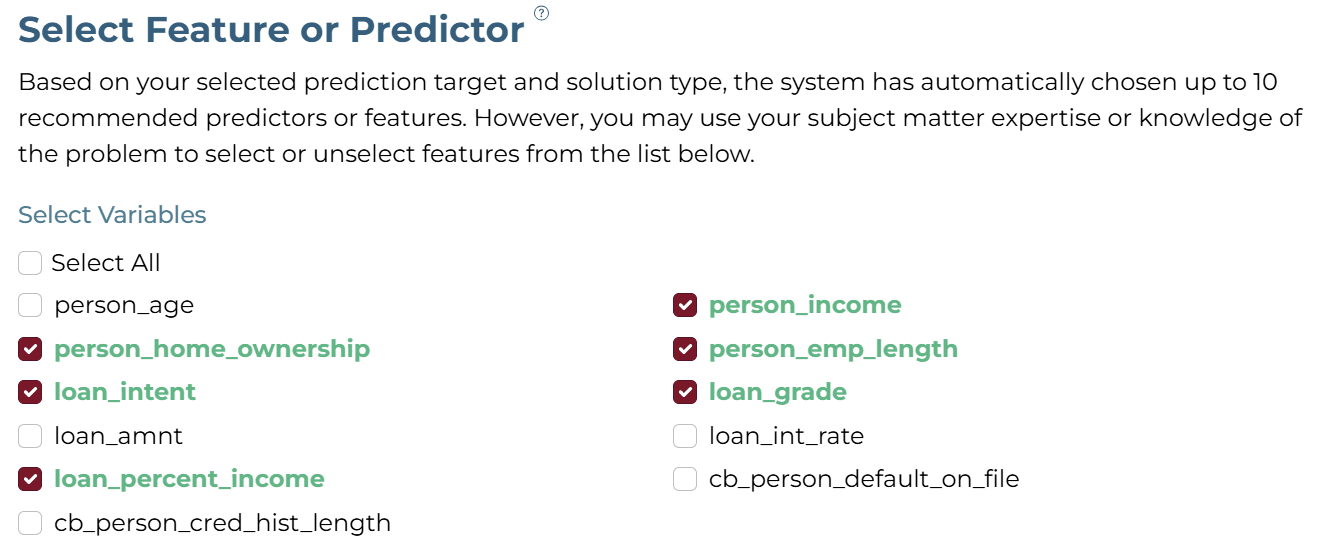 Feature Selection