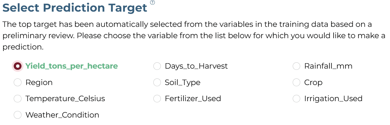 Target Selection