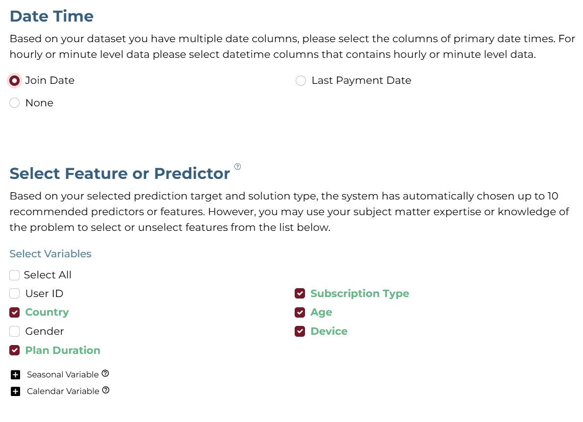 Feature Selection