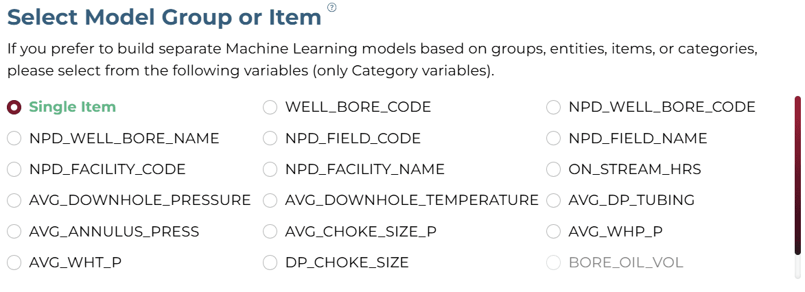 Item Selection