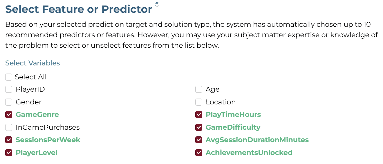 Feature Selection