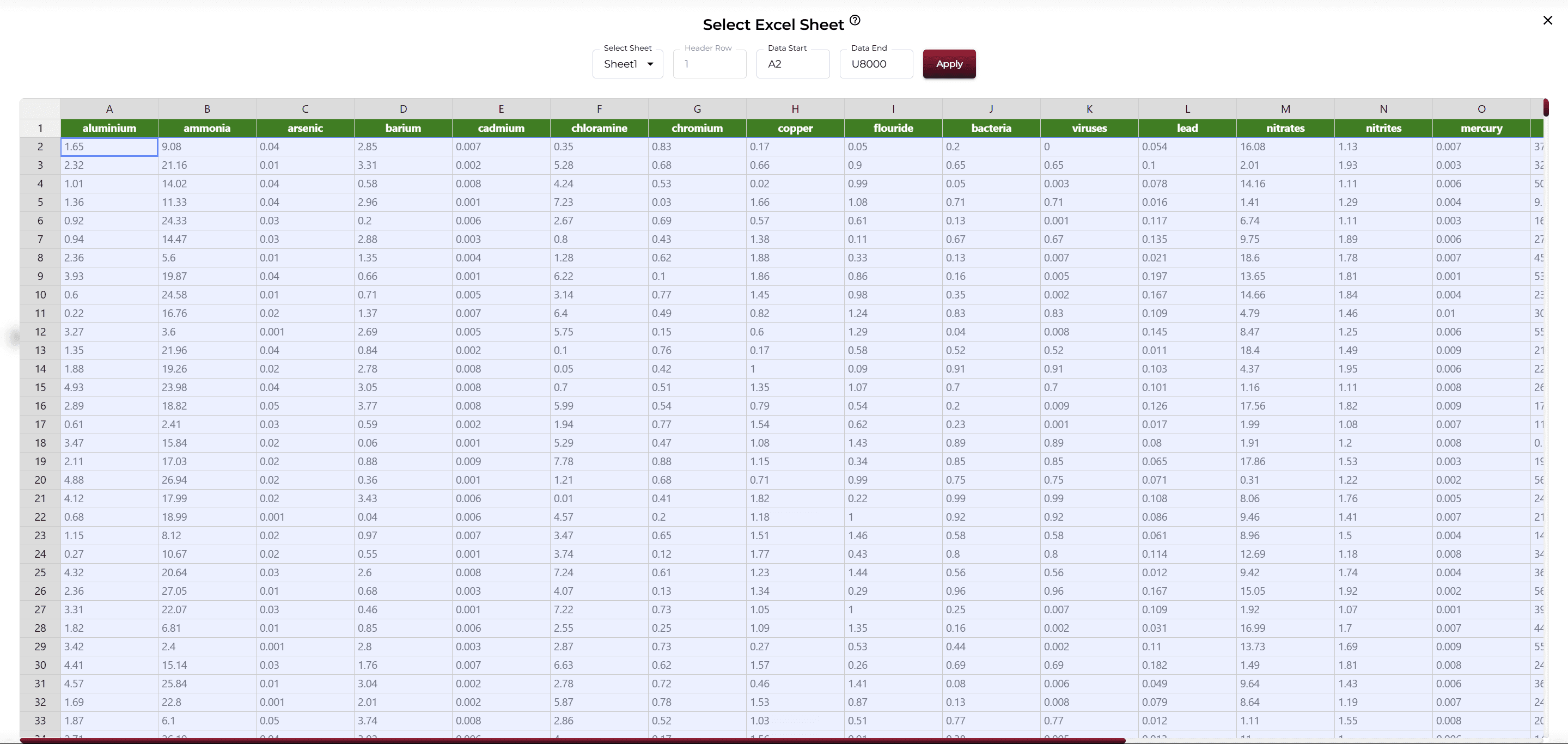 Excel Selection