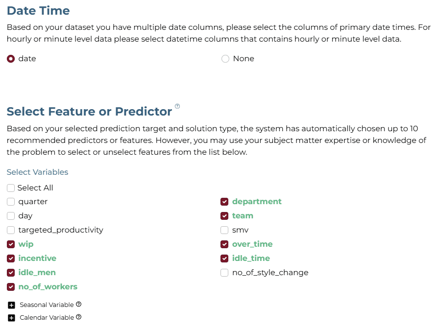 Feature Selection