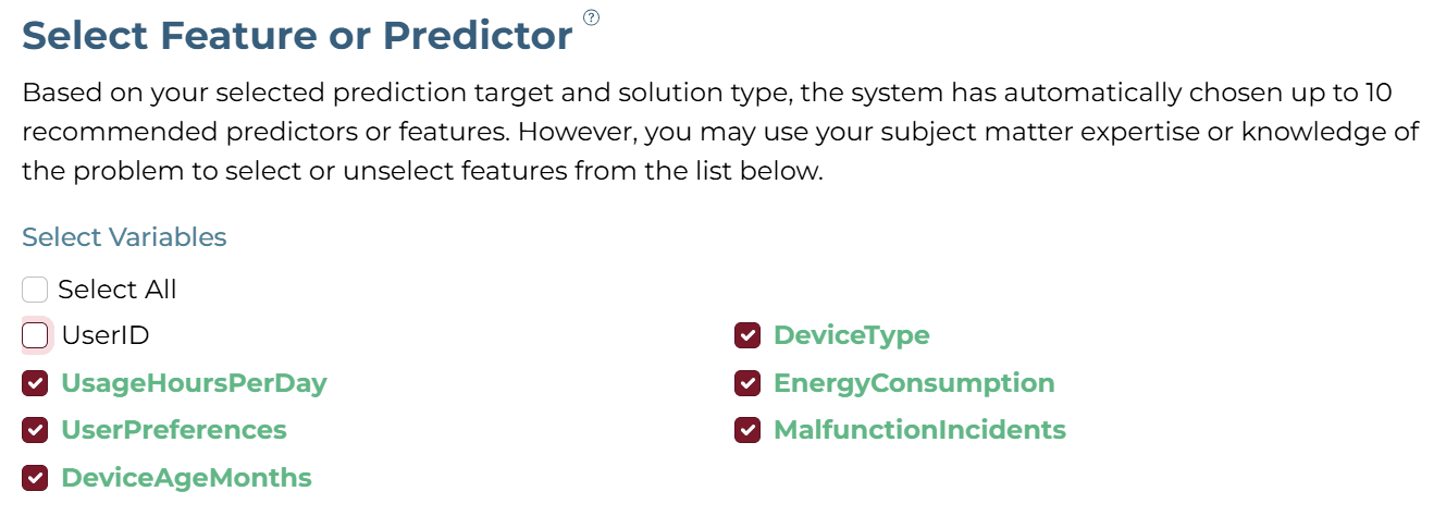Feature Selection