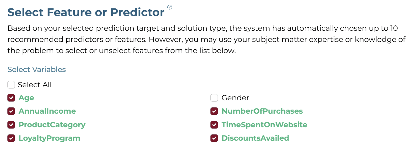 Feature Selection