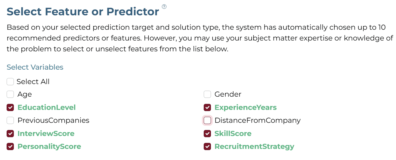 Feature Selection